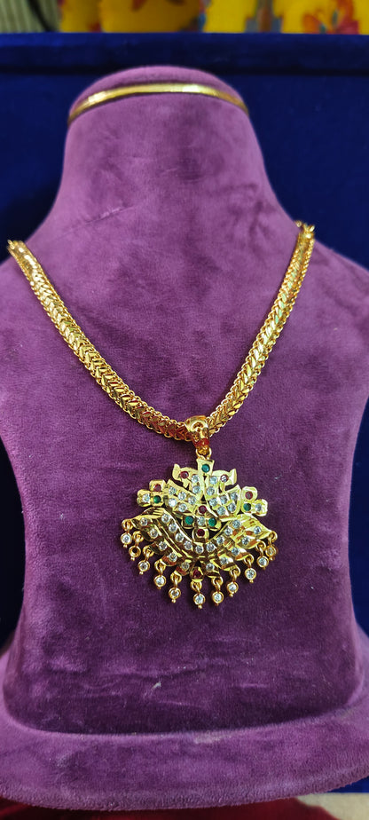 Pure panchaloham necklace with detachable pendent ( Locket design slightly may changes )