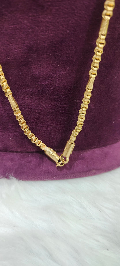 Pure panchaloham unpolished bharthi  model 5 plus 1 chain