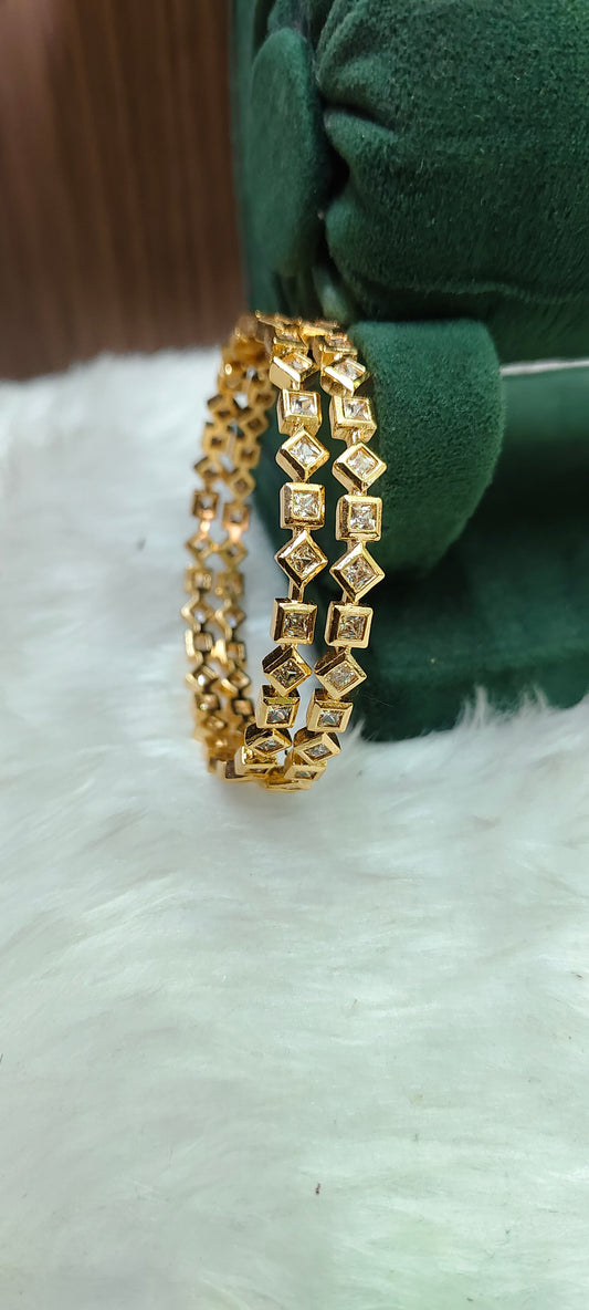 Pure panchaloham trendy daimond cut 2 bangles