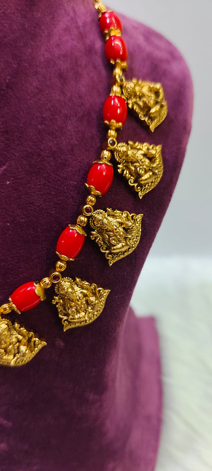 Premium antique nakshi koral set