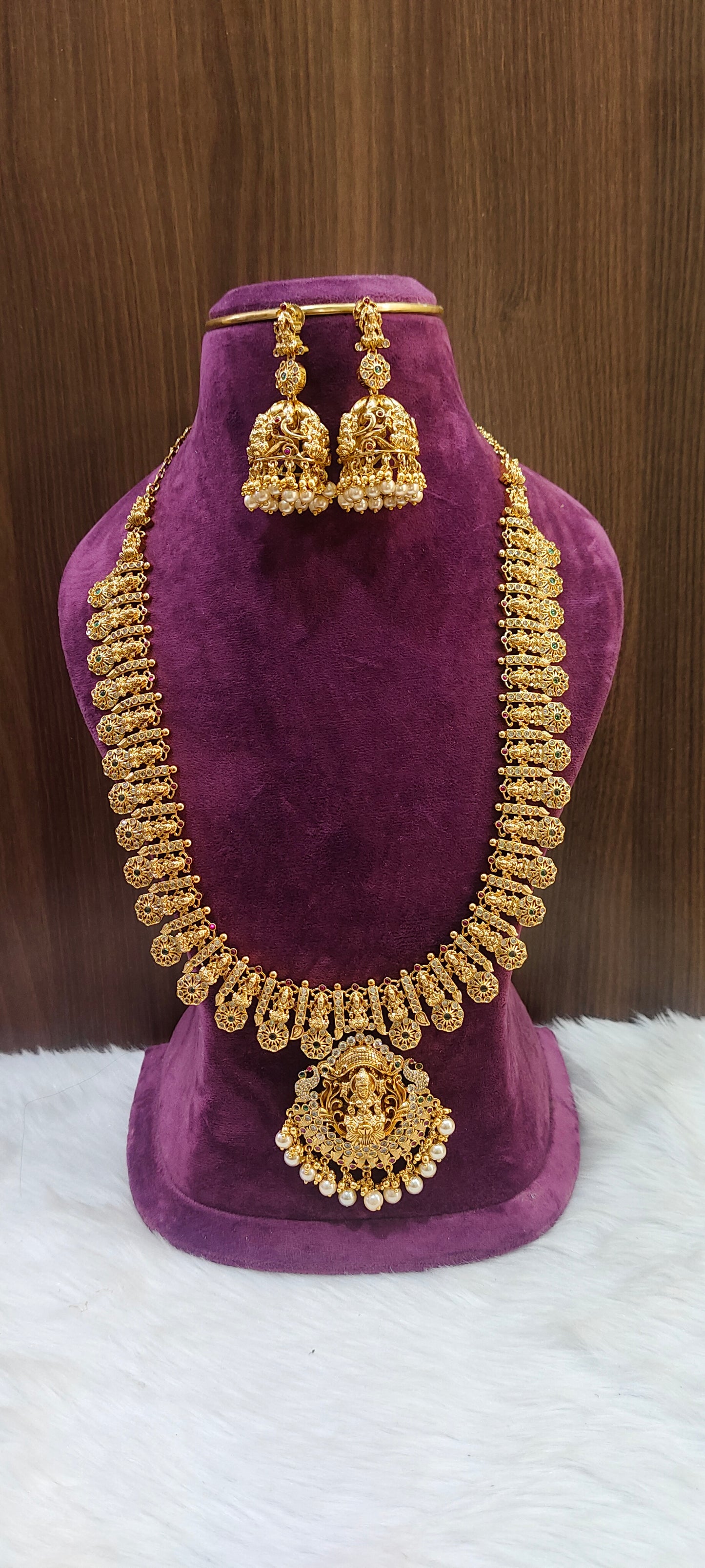 High quality nakshi long haram set