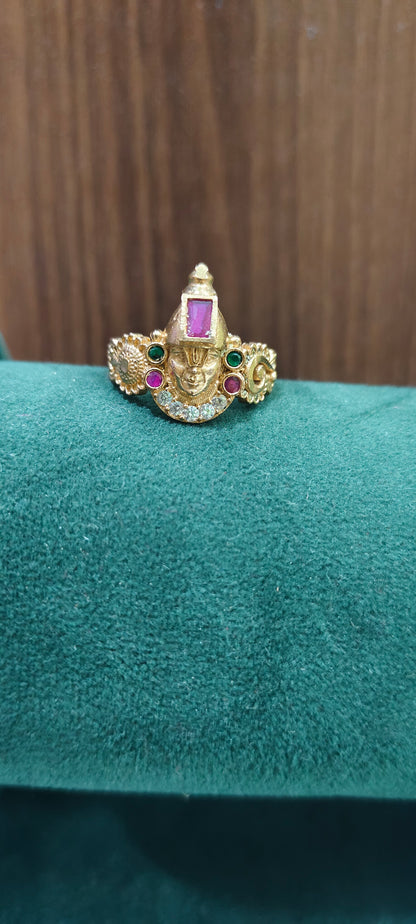 Pure panchaloham unpolished balaji Ring