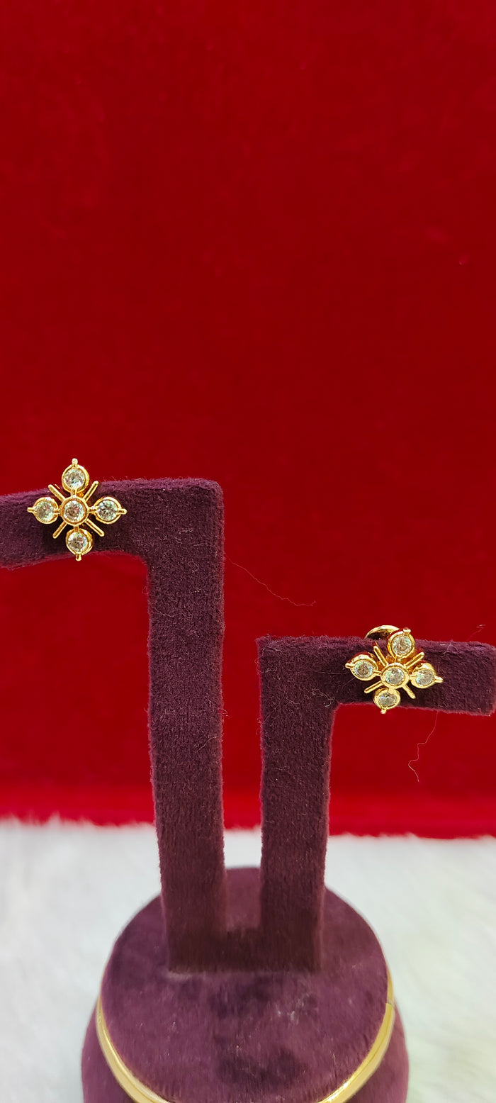 Pure panchaloham dimond look studs