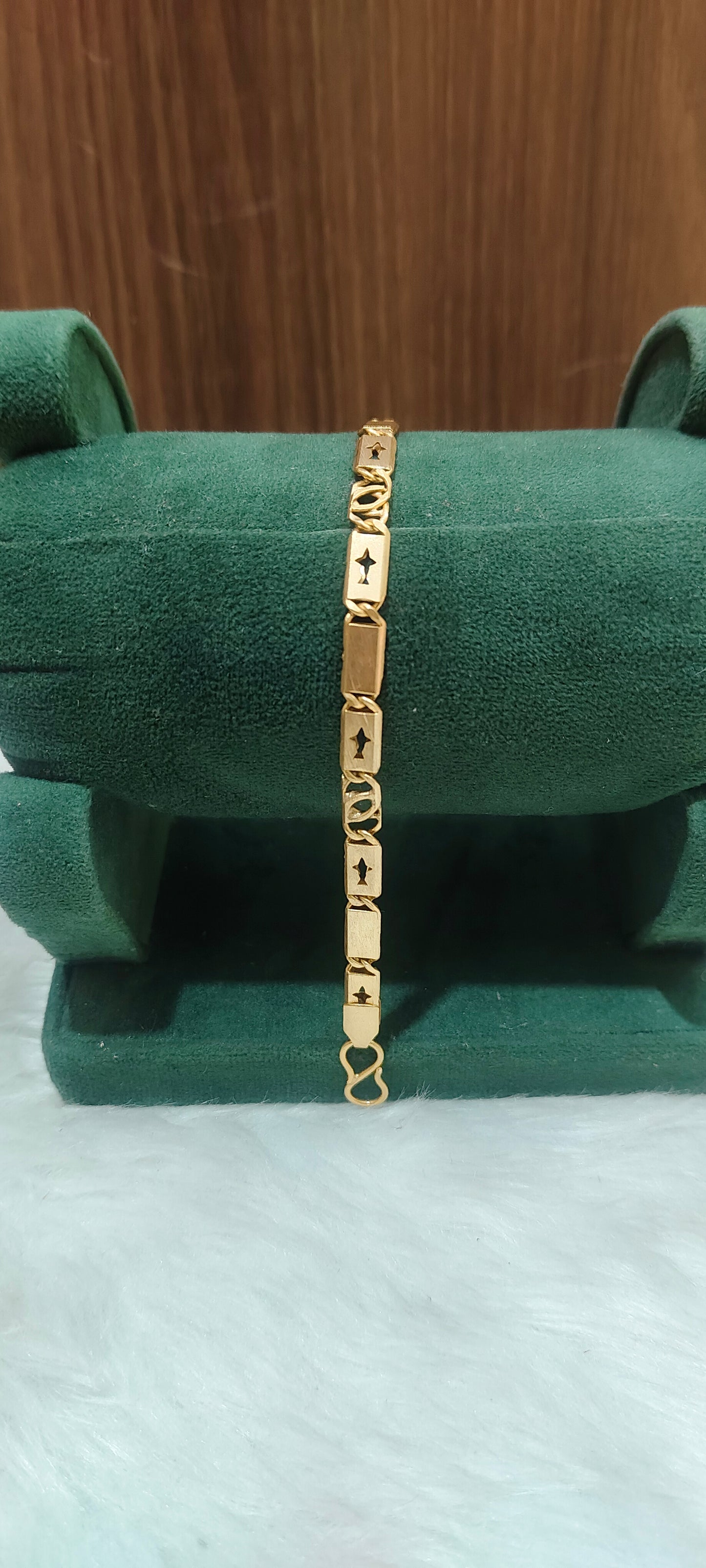 Pure panchaloham unpolished 8" length mens bracelet