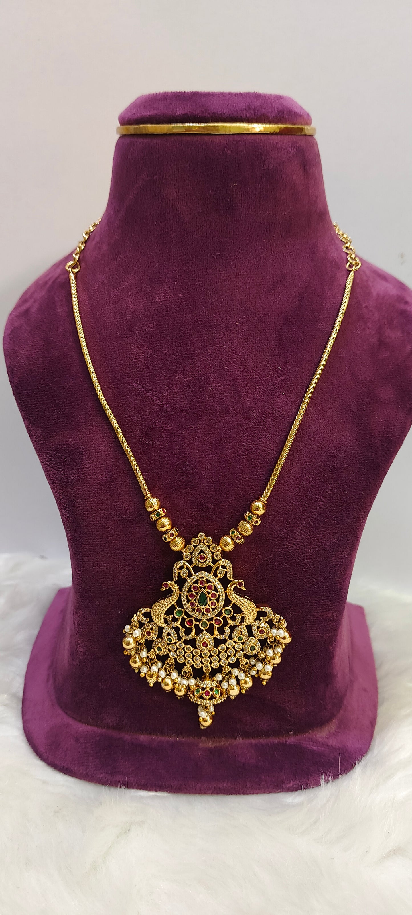 Premium nakshi pendant chain