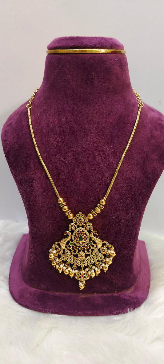 Premium nakshi pendant chain