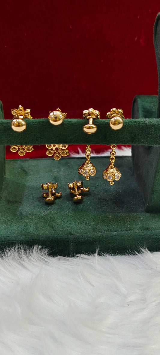 Pure panchaloham 3 set earrings combo