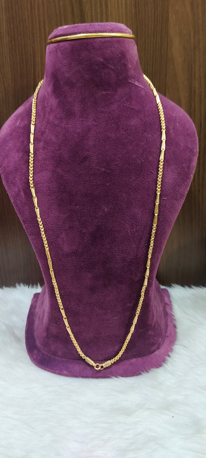 Pure panchaloham unpolished bharathi model 10+3 chain