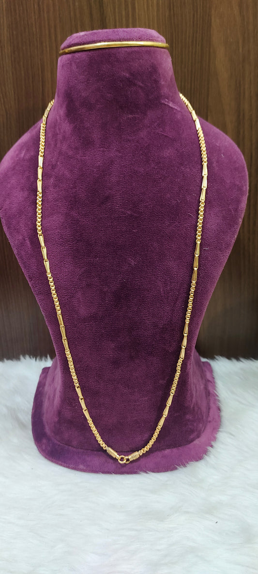 Pure panchaloham unpolished bharathi model 10+3 chain