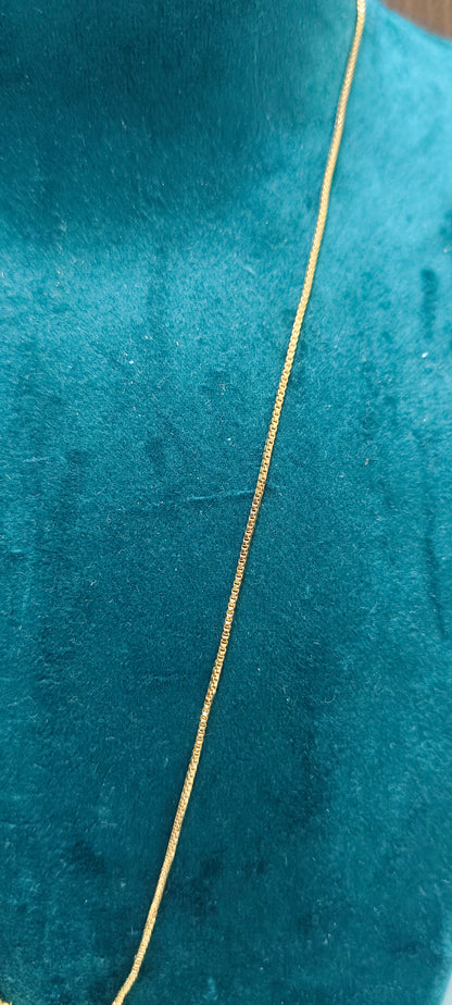 Premium micro gold plated daily 18" length letter pendant chain