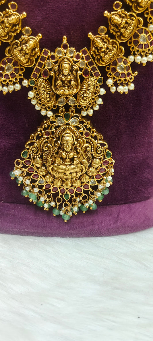 Premium nakshi beautiful bridal long haram