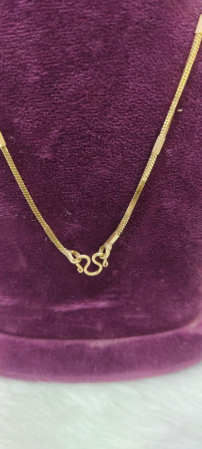Pure panchaloham unpolished 18 " length short chain