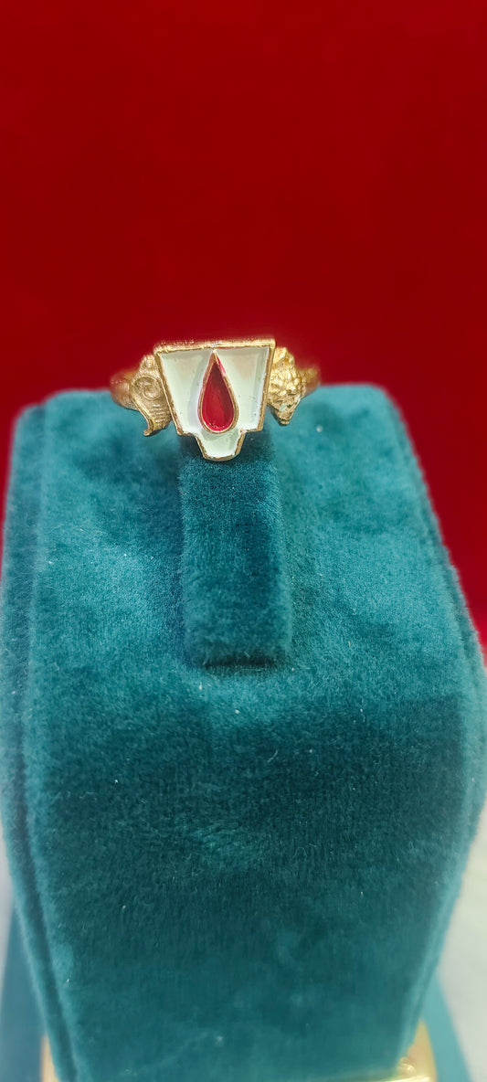 Pure panchaloham tiru namam ring