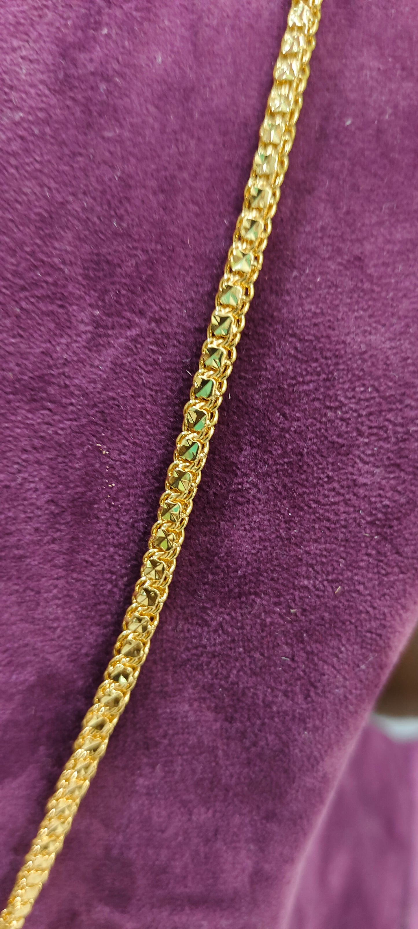 Premium micro gold plated 24" balaji pendent chain
