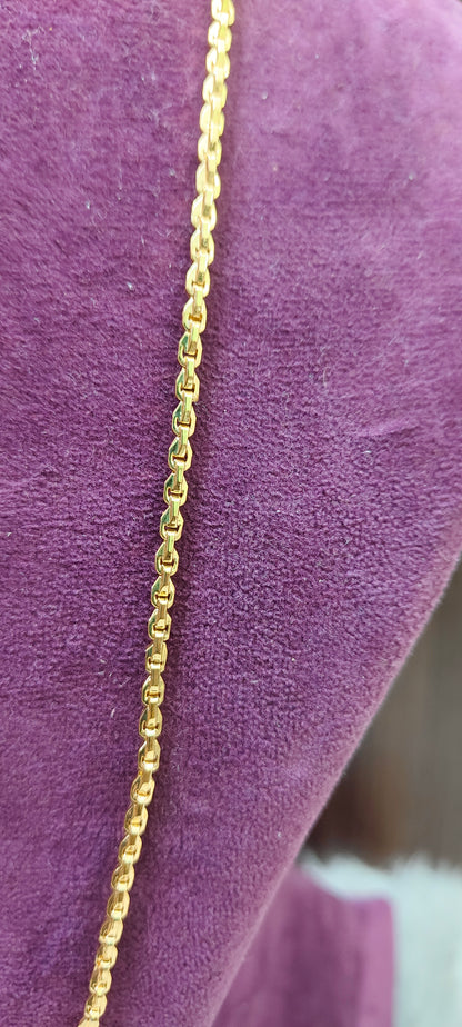 Premium micro gold plated daily wear 26" length nongod motive side pendant thali chain