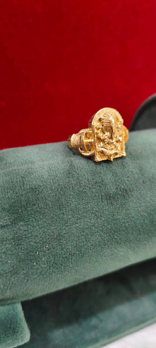 Pure panchaloham big size ganesh ring