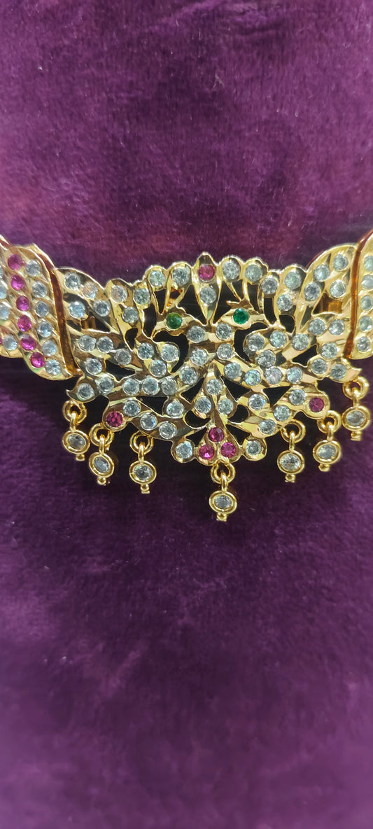 Pure panchaloham royal look kante( please avoid this necklace if u have broad neck)