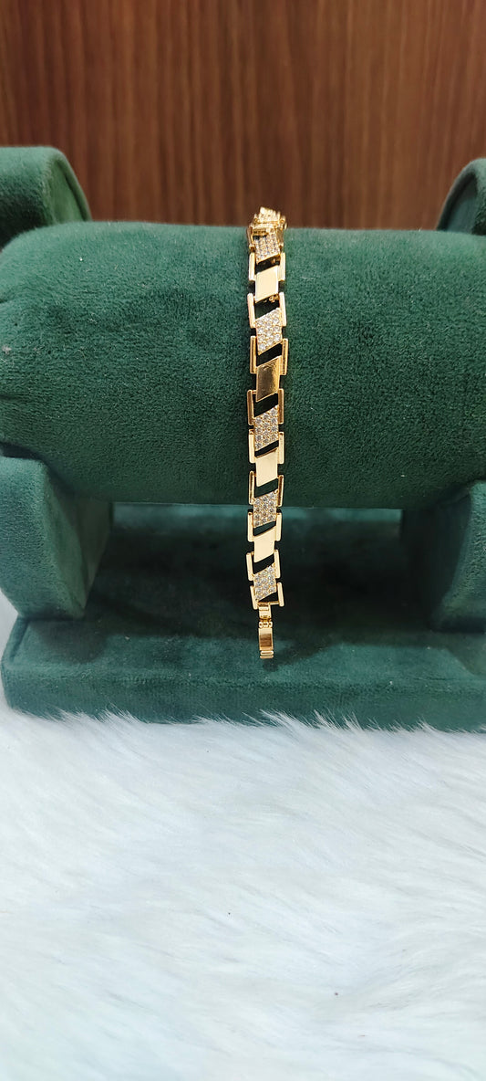 Premium stone based 7.5" length mens bracelet