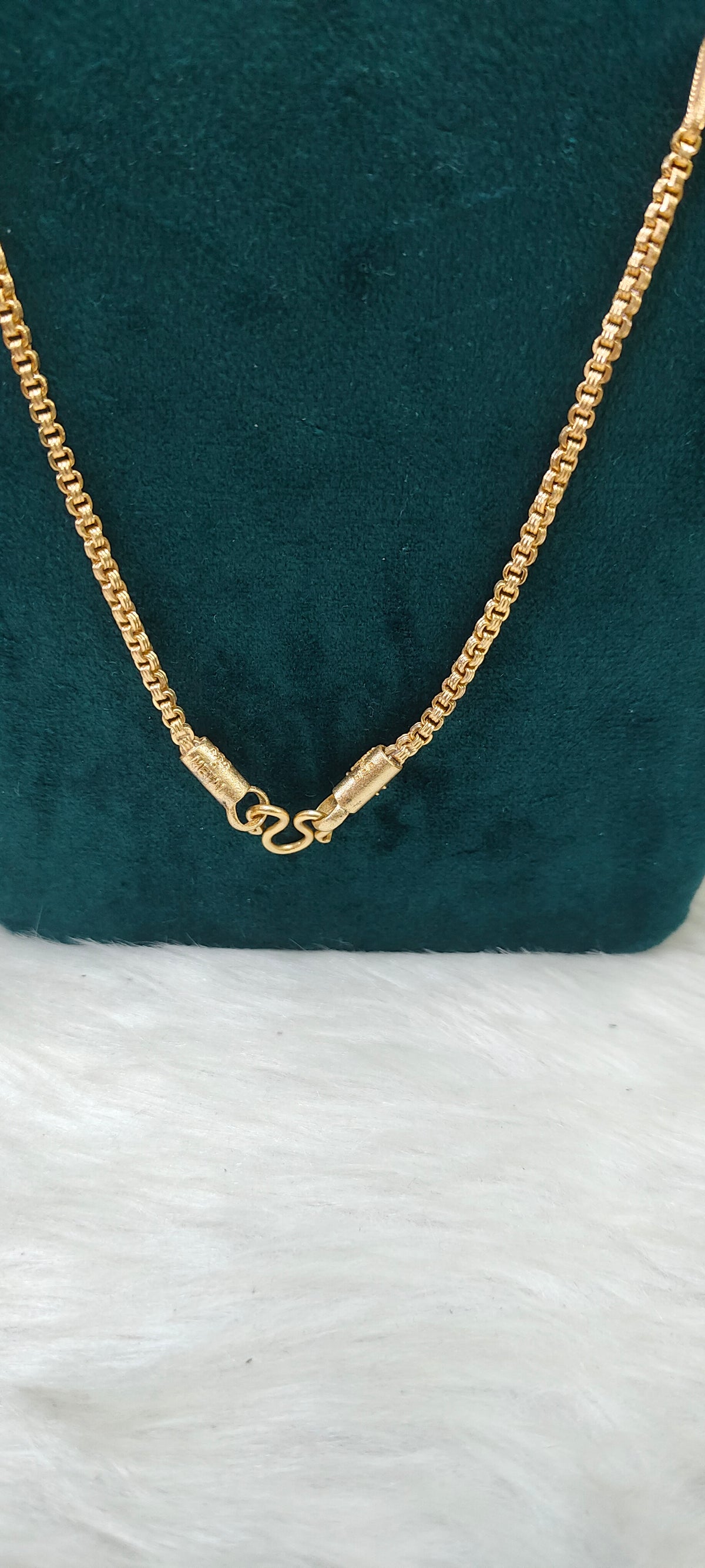 Pure panchaloham unpolished 24 " length nice bharathi model 20+1 thali chain