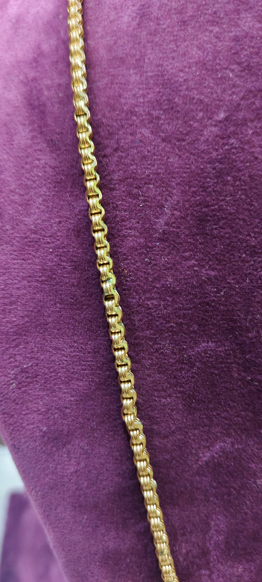 Pure panchaloham unpolished medium size 24" length thali chain