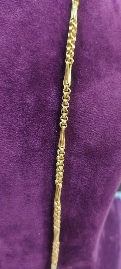 Pure panchaloham unpolished broad bharati model 5+1 thali chain