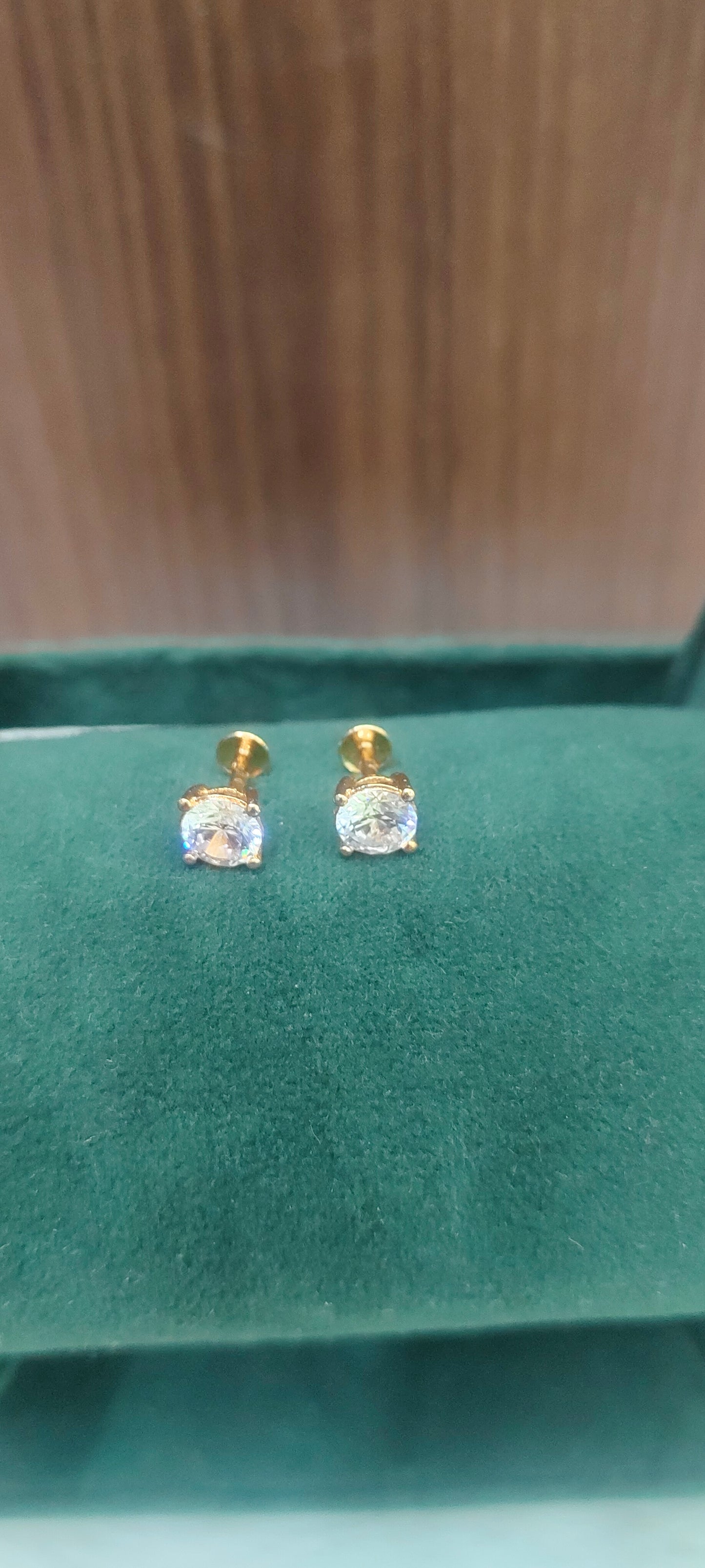 Pure panchaloham daimond look studs