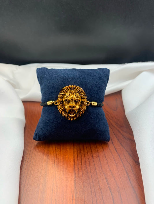 Premium nakshi adjustable lion bracelet