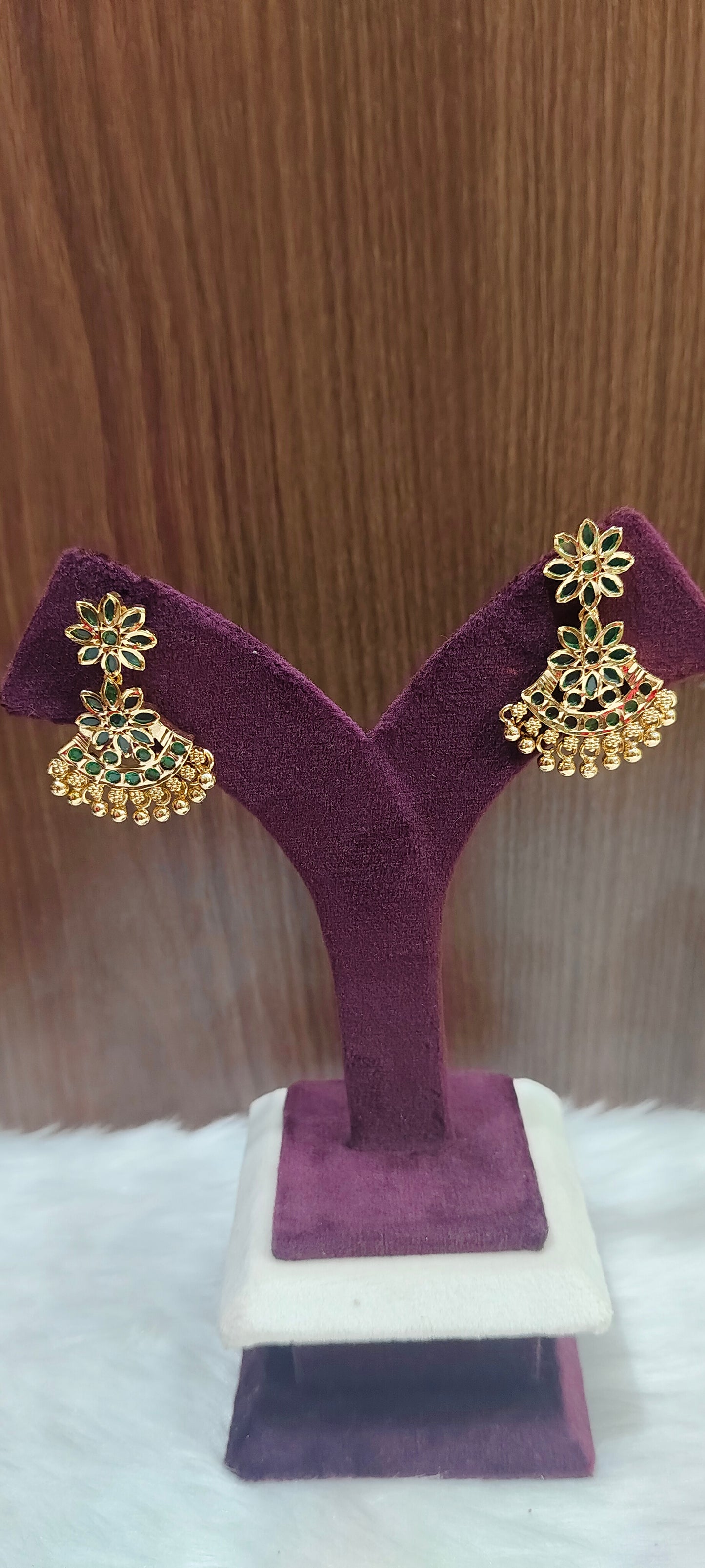 Pure panchaloham vintage look necklace and earrings combo