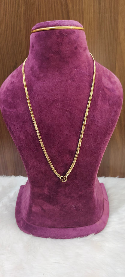 Pure panchaloham unpolished 24" length very thin chain