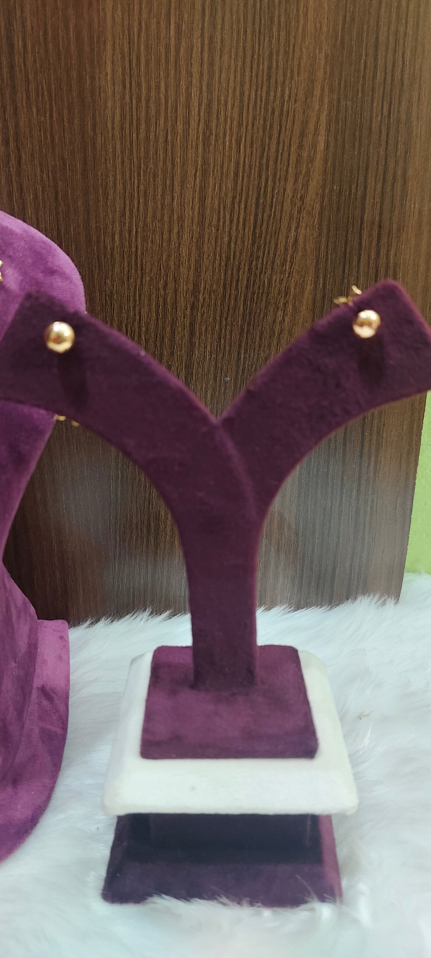 Pure panchaloham diamond look necklace with free earrings