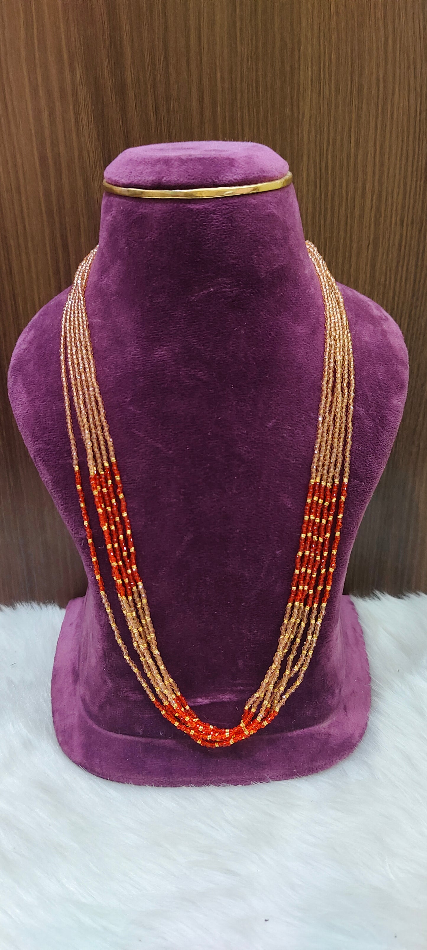 Premium 6 line hidro beads chain with 18" length