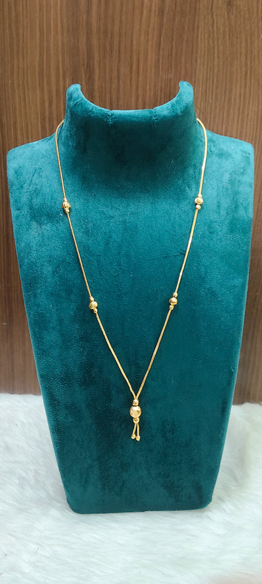 Premium micro gold plated daily wear 18" length ball chain