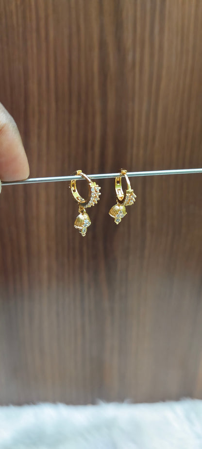 Premium micro gold plated daily wear cute kids earrings