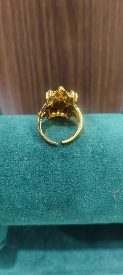 Premium antique nakshi adjustable balaji Ring