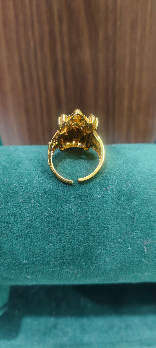 Premium antique nakshi adjustable balaji Ring
