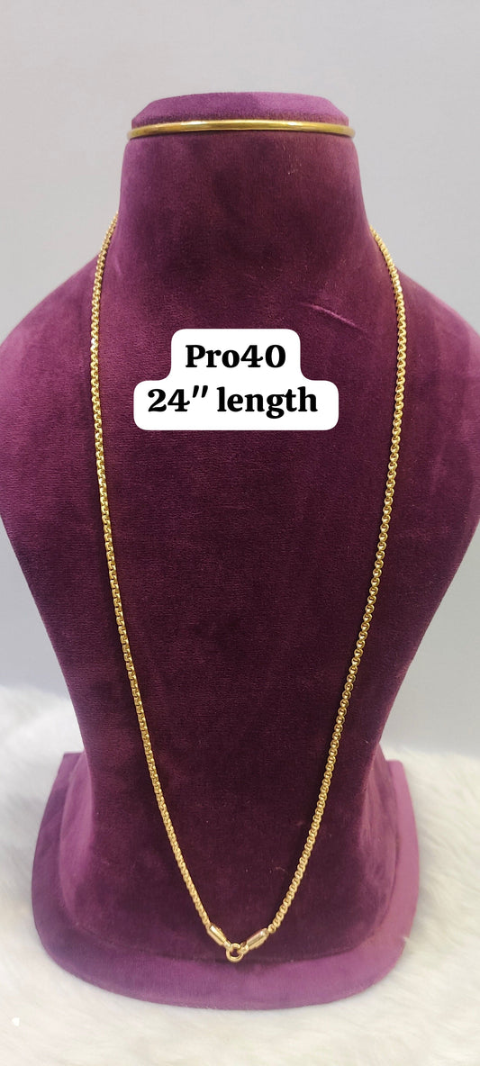 Pure panchaloham unpolished 24" length Thali chain