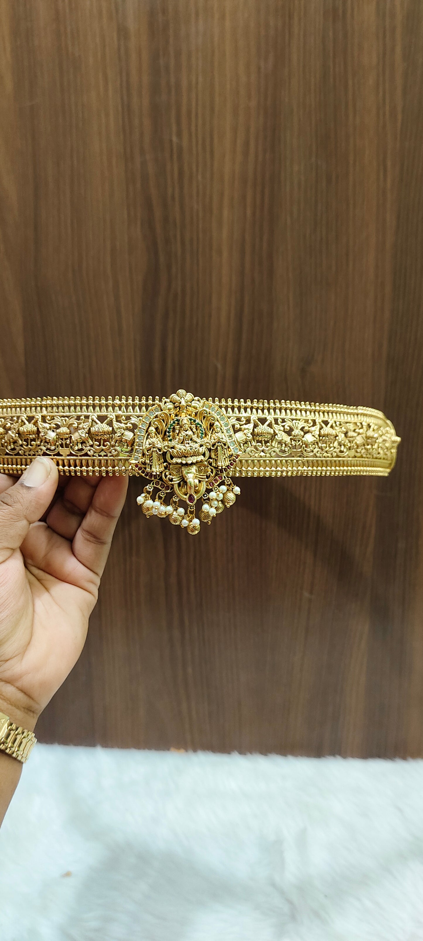 Premium nakshi vaddanam with detachable pendent