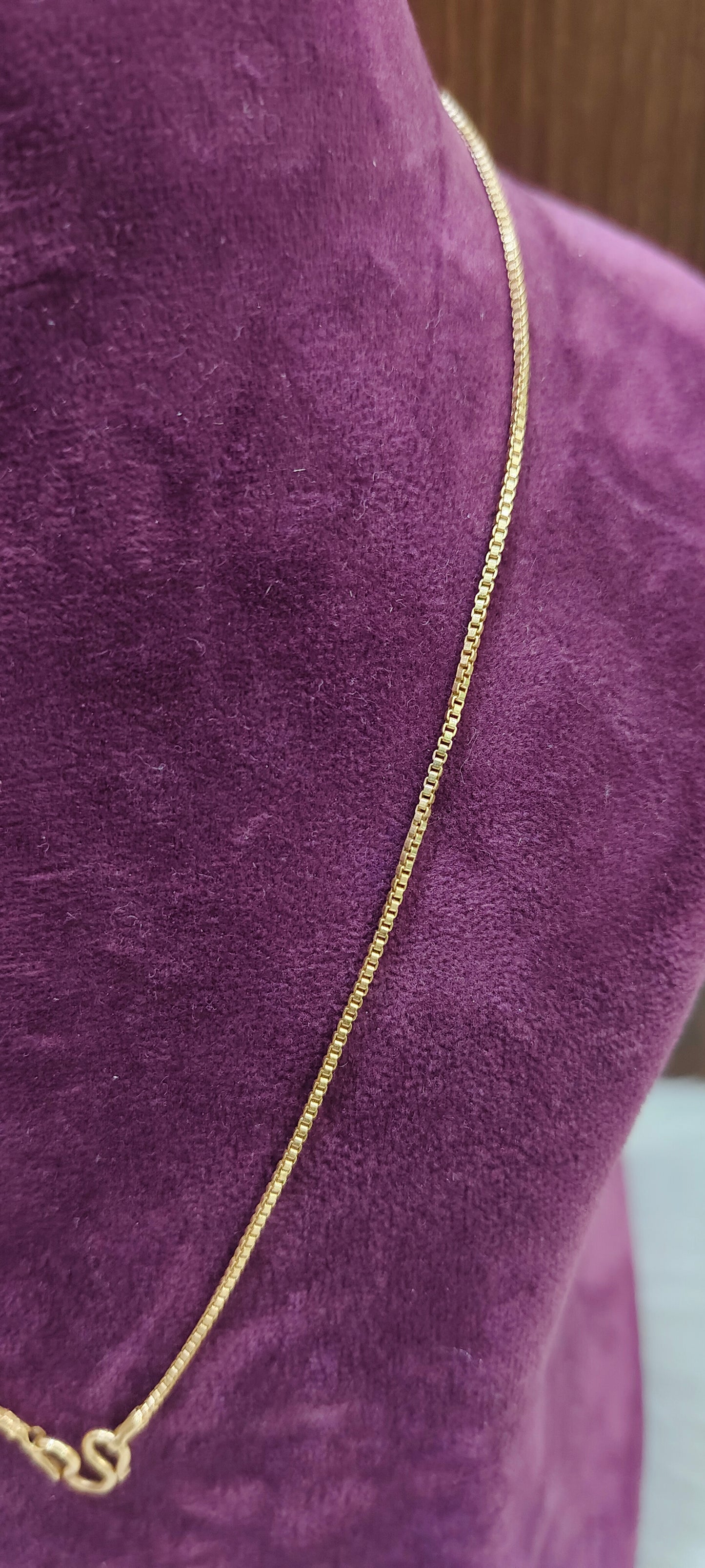 Pure panchaloham unpolished 18" length simple chain