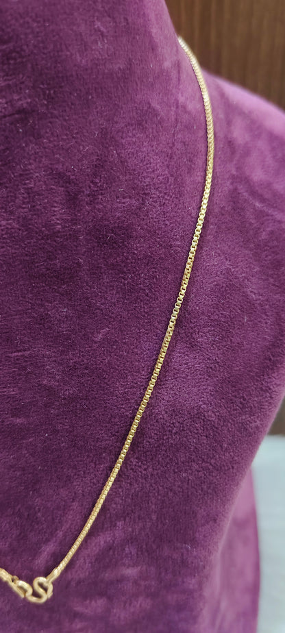 Pure panchaloham unpolished 18" length simple chain