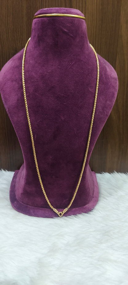 Pure panchaloham unpolished 30" length rope chain