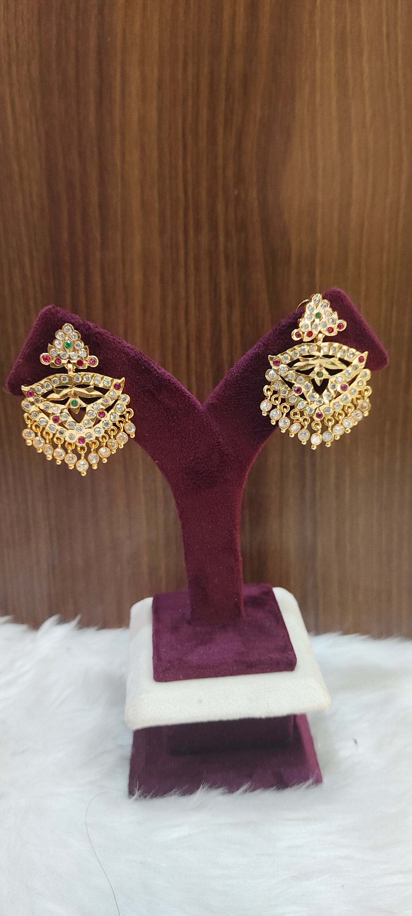 Pure panchaloham vintage look big earrings