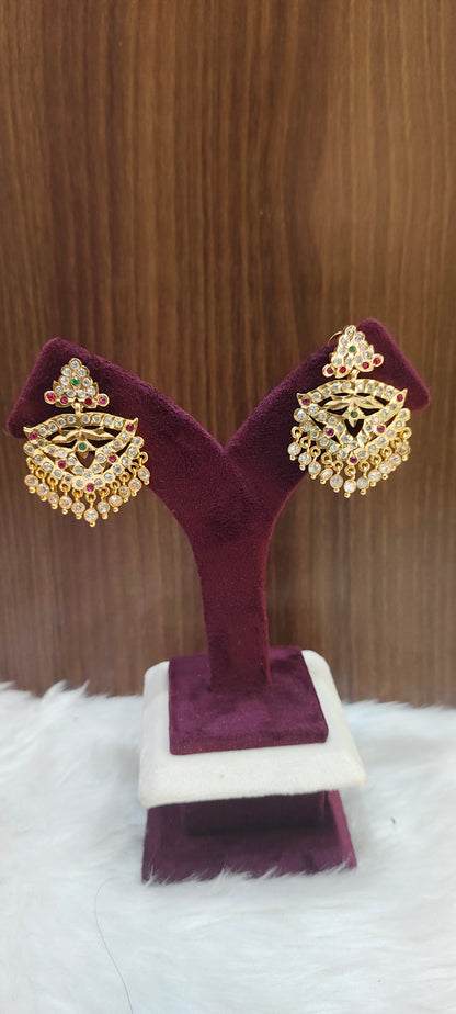 Pure panchaloham vintage look big earrings