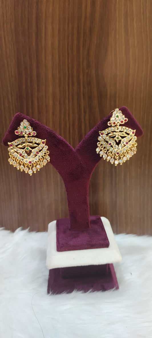 Pure panchaloham vintage look big earrings