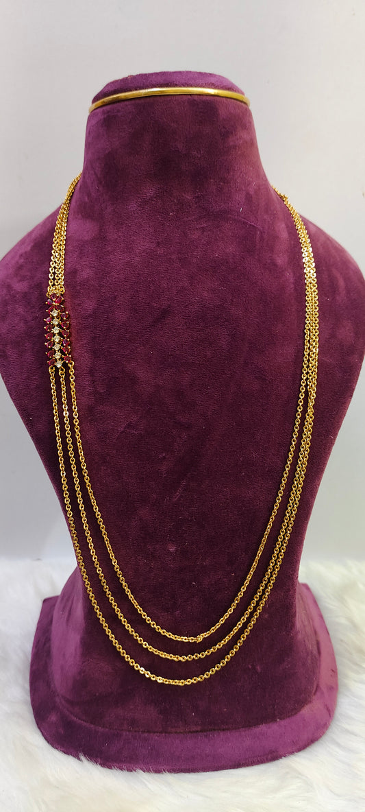Premium nakshi trendy side brouch chandraharam