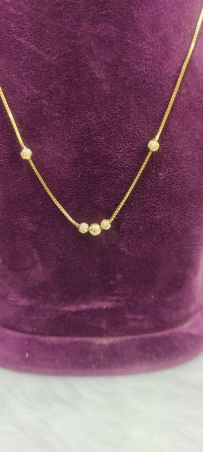 Pure panchaloham unpolished simple 18" Length ball chain