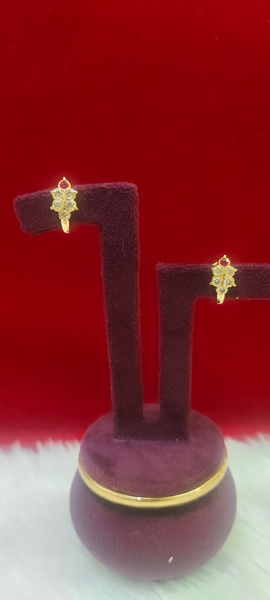 Pure panchaloham j type earrings