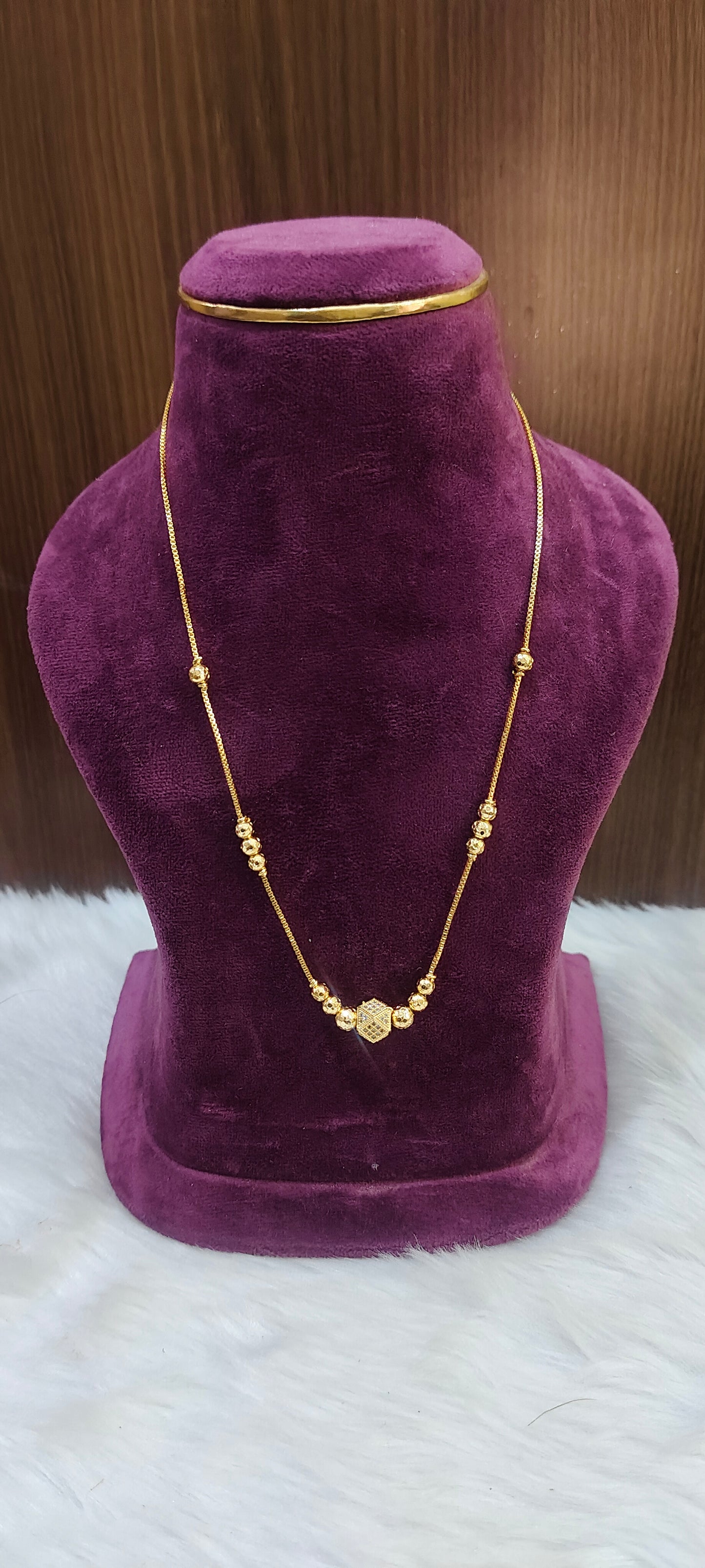 100% gold 18" length ball chain