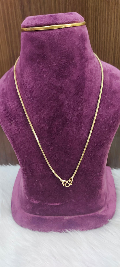 Pure panchaloham unpolished 18" length nice trendy chain