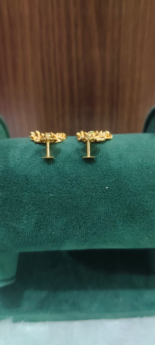 Premium micro gold plated daily wear cute earrings
