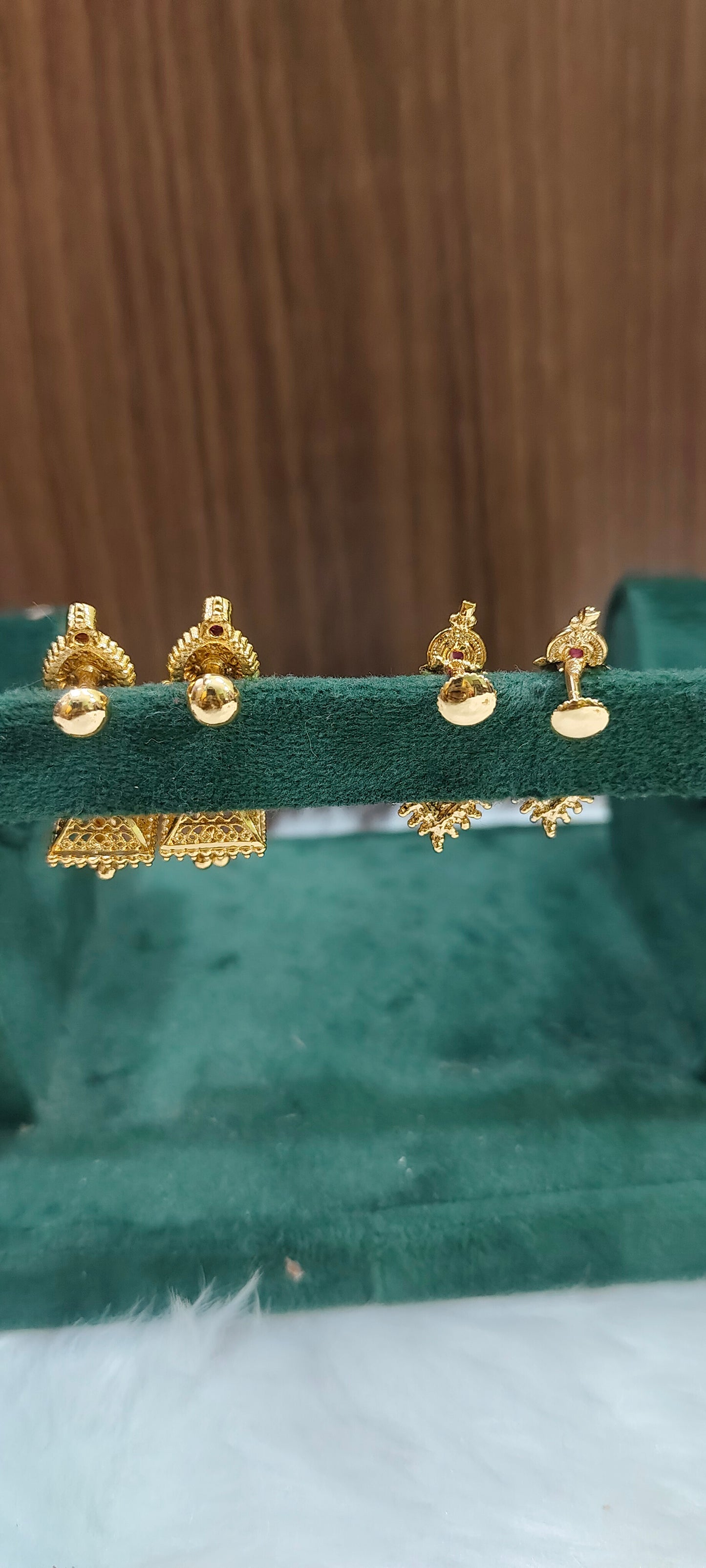 Premium micro gold plated daily wear 2 earrings combo